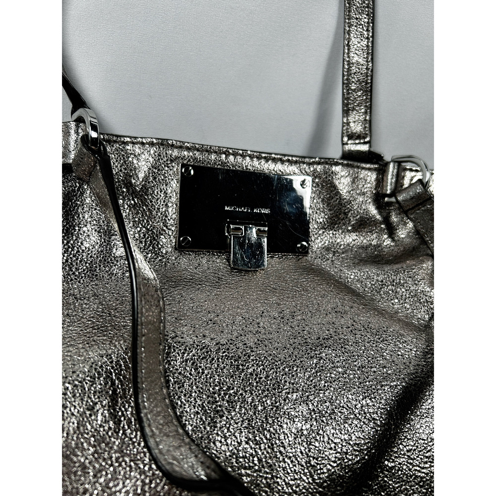 Michael Kors Channing Large Shoulder Tote in Nickel - Tags Included - Picture 3 of 8
